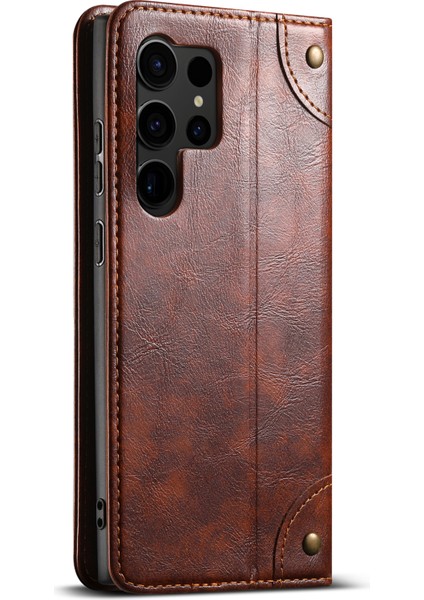 Samsung Galaxy S22 Ultra 5g Cüzdan Kılıf Deri+Tpu Telefon Kapağı (Yurt Dışından)