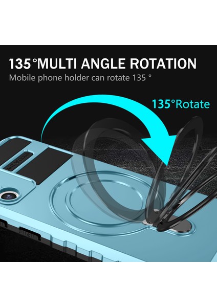Samsung Galaxy S21 4g / 5g Pc+Tpu Kickstand Manyetik Telefon Koruma Kapağı (Yurt Dışından)