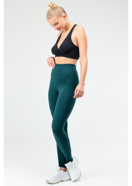 Petrol Slim Fit Likralı Yüksek Bel Toparlayıcı Kadın Tayt SD0756 indirimleri
