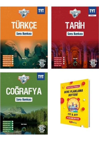 Tyt Iceberg Türkçe Tarih ve Coğrafya Soru Bankası 3lü Set