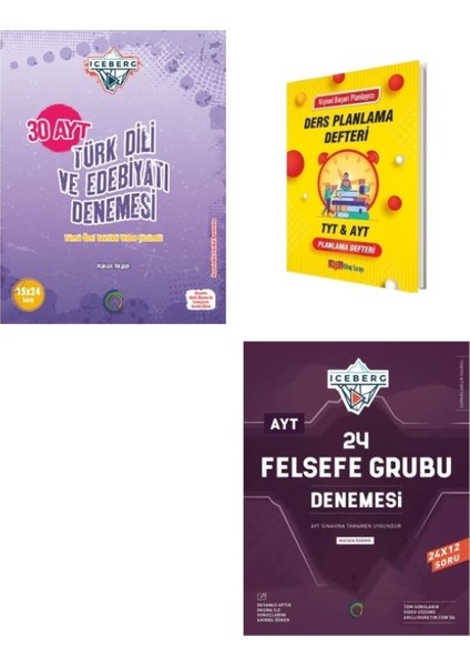 Ayt Iceberg Türk Dili Edebiyatı ve Felsefe Grubu Sözel Deneme Seti
