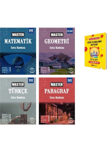 Tyt Master Matematik Türkçe Geometri ve Paragraf Soru Bankası Eşit Ağırlık 4lü Set