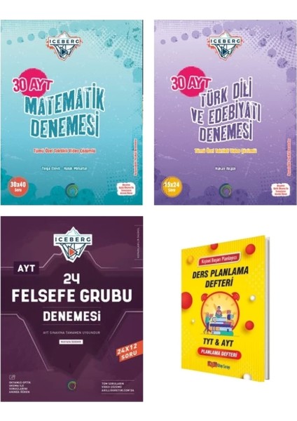 Ayt Iceberg Matematik Edebiyat ve Felsefe Grubu Eşit Ağırlık Deneme Seti