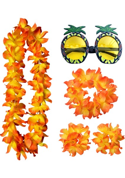 Kolye Kostüm Plaj Şkin Cosplay Luau Etkinlik Aksesuarı Turuncu (Yurt Dışından)
