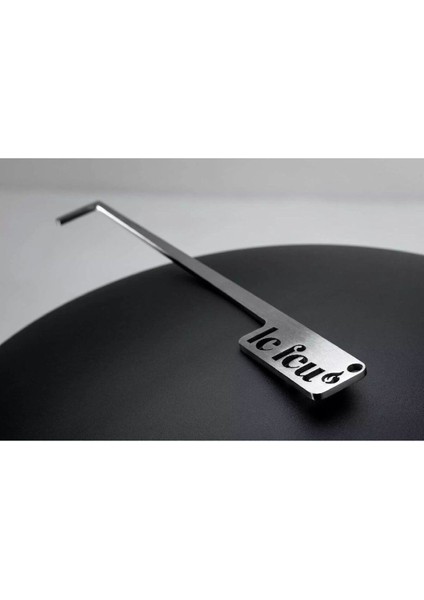 Siyah Kubbe Şömine & Siyah 140 Cm Çelik Brülör / Black Sky - Black - 140 Cm-Steel Burner