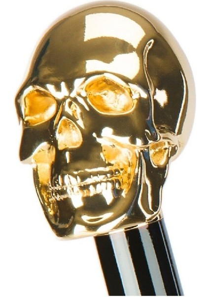 Gold Renk Kuru Kafa Figürlü Siyah/Gold Ayakkabı Çekeceği 50 Cm indirimleri