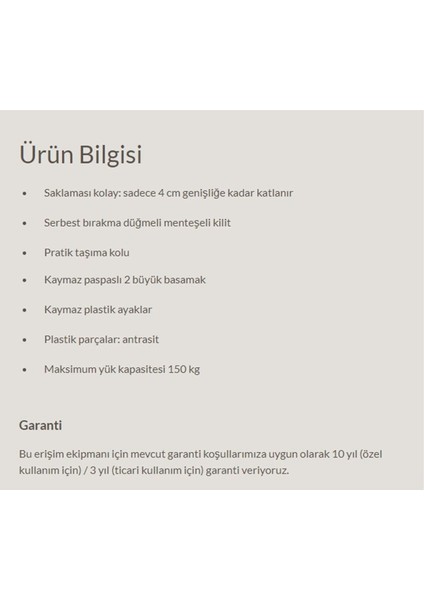 Mk60 Standardlıne 2 Basamaklı Merdiven