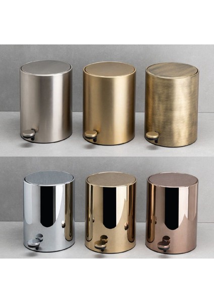 Pedallı Saten Çöp Kovası 3 Lt Saten Renk 265X203X203 Mm modelleri