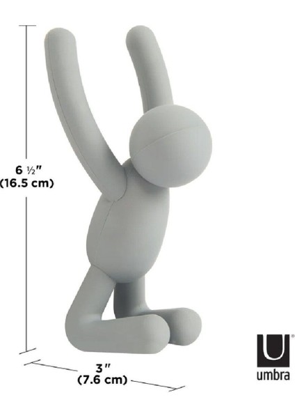 Buddy Duvar Kancaları Beyaz/Gri/Antrasit