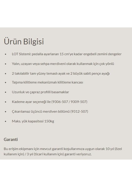 S100 Profılot Merdiven