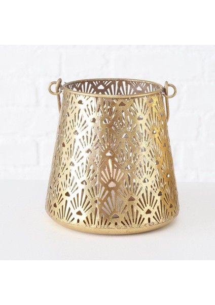 2'Li Antika Gold Rüzgar Lamba 15Cm-22Cm Seti