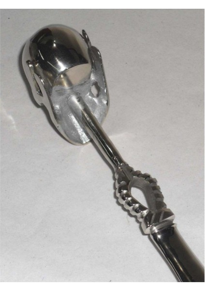 Metal Gümüş Kafatasılı Ayakkabı Çekeceği 28,5Cm modelleri