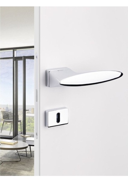 Epsılon Saten - Wc Rozetli Kapı Kolu - Hha205Ro15W Nb