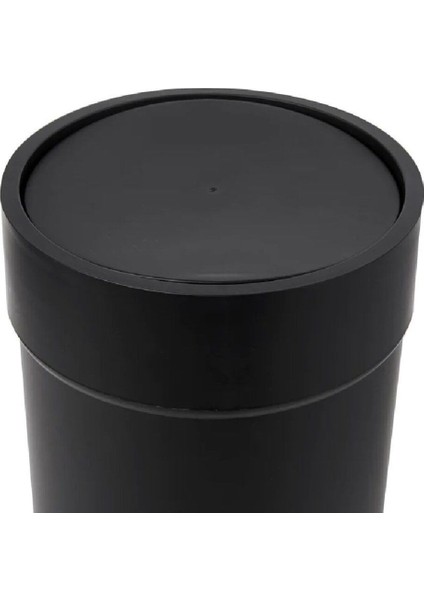 Touch Kapaklı Çöp Kovası, 1,6 Galon (6L) - Siyah