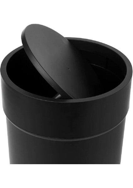 Touch Kapaklı Çöp Kovası, 1,6 Galon (6L) - Siyah