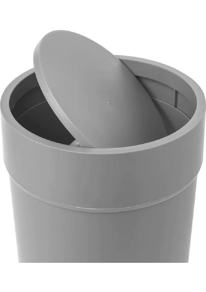 Touch Kapaklı Çöp Kovası, 1,6 Galon (6L) - Gri