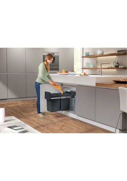 2X14 Lt Dolap Içi Çöp Kovası