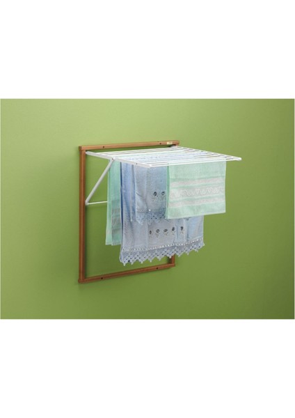 Kiraz Ağacı Beyaz Renk Ahşap Duvar Çamaşır Kurutma Askısı fırsatları