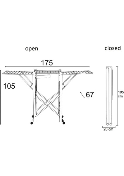 Kiraz Ağacı Ahşap Renkli Aırone Çamaşır Kurutmalık Katlanabilir indirimleri