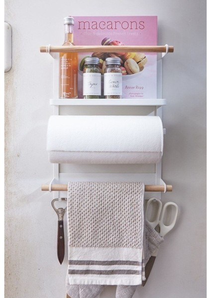 Toskana Mıknatıslı Beyaz Kağıt Havluluk Ve Raf