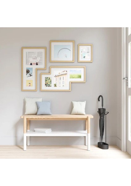 Mingle Gallery Resim Çerçevesi Seti Doğal Renk modelleri
