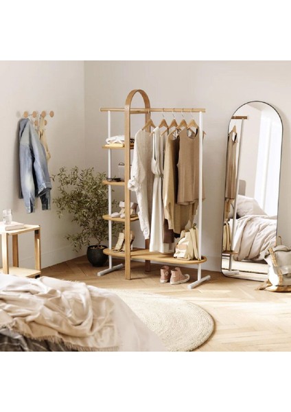 Bellwood Elbise Rafı Beyaz/Doğal modelleri