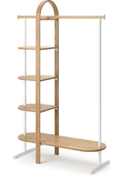 Bellwood Elbise Rafı Beyaz/Doğal