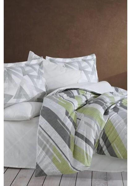 Çift Kişilik Ranforce Nevresim Takımı - Stark Yeşil