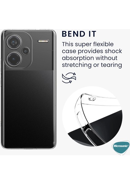 Xiaomi Redmi Note 13 Pro Plus 5g Kılıf Transparent Soft Şeffaf