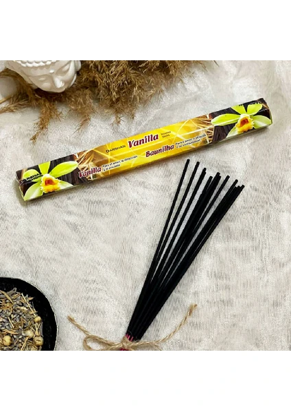 Darshan International Vanilla ( Vanilya) 20'li Çubuk Tütsü (1 Saate Kadar Kullanım  Süresi)