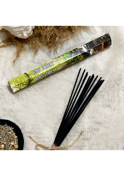 Darshan International Rain Forest Masala ( Yağmur Ormanı) 20'li Çubuk Tütsü (1 Saate Kadar Kullanım Süresi)
