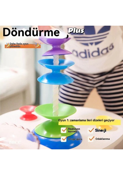 Yeni Gökkuşağı Daire Dönen Kule Katlanır Sevinç Bebek 0-1 Yaşındaki Renk Bilişsel Seti Yüzük Erken Eğitim Oyuncak (Yurt Dışından)