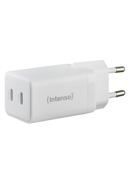 W40CC 40W 2 x Usb-C Süper Hızlı Şarj Güç Adaptörü Enerji Tasarruflu Gan Teknolojisi Beyaz (Iphone ve Android Uyumlu)