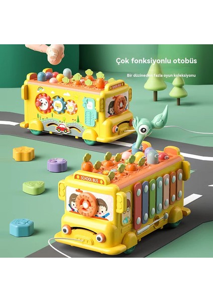 Yeni Çok Fonksiyonlu Bebek Otobüsü Saklama Kutusu, Erken Eğitim Makinesi, Bulmaca Akıllı Bebek Müzik Aydınlanma Oyuncak (Yurt Dışından) modelleri