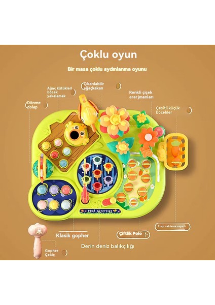 Yeni Çok Fonksiyonlu Oyun Masası Çiftlik Eğlence Parkı Abs Malzeme Ebeveyn-Çocuk Interaktif Bebek Bulmaca Oyuncak (Yurt Dışından) indirimleri