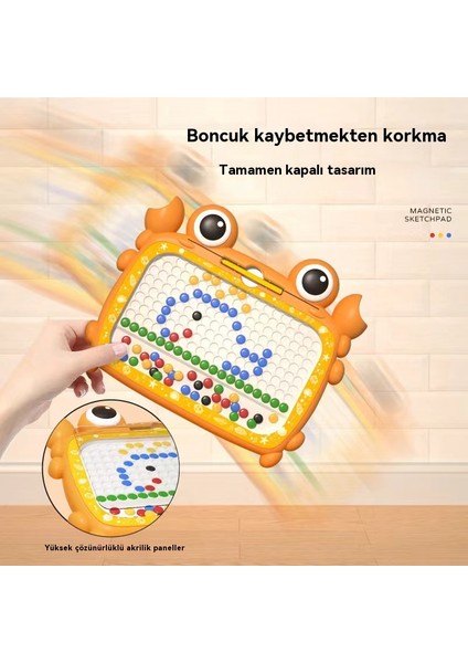 Çocuk Yengeç Manyetik Renkli Çizim Tahtası Oyuncak Ev Graffiti Kurulu Erken Eğitim Aydınlanma Bebek Yazı Tahtası Manyetik 116 Parça (Yurt Dışından)