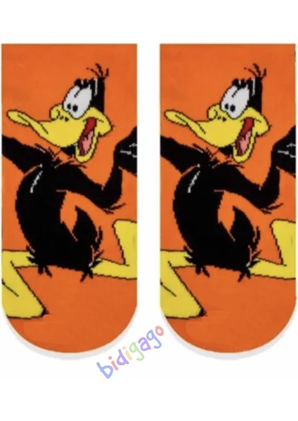 Daffy Duck Desenli Çocuk Soket Çorap