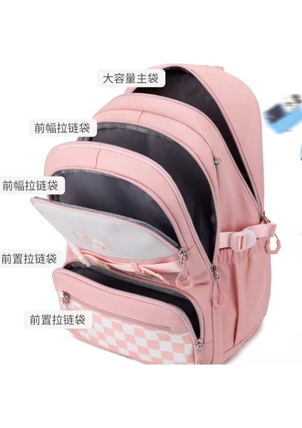 2024 Bahar Yeni Öğrenci Sırt Çantası Okul Çantası Basit Kore Tarzı Sırt Çantası Kadın Seyahat Eğlence Çantası (Yurt Dışından) fırsatları