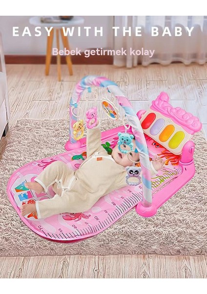 Bebek Pedalı Piyano Spor Standı Müzik 0-36 Ay Bebek Emekleme Paspası Eğitici Erken Eğitim Oyuncak (Yurt Dışından) fırsatları