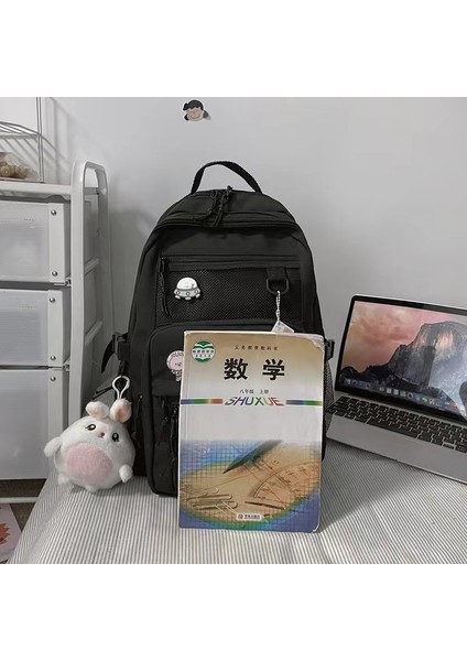 2024 Bahar Yeni Öğrenci Sırt Çantası Okul Çantası Basit Kore Tarzı Sırt Çantası Kadın Seyahat Eğlence Çantası (Yurt Dışından) indirimleri