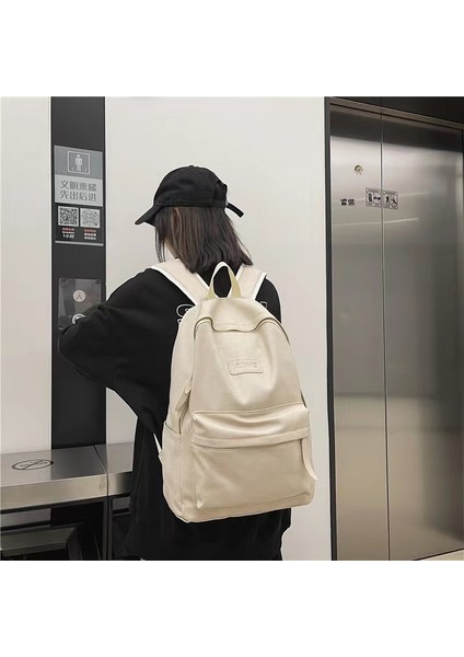 2134 Bahar Yeni Öğrenci Sırt Çantası Okul Çantası Basit Kore Tarzı Sırt Çantası Kadın Seyahat Eğlence Çantası (Yurt Dışından) modelleri