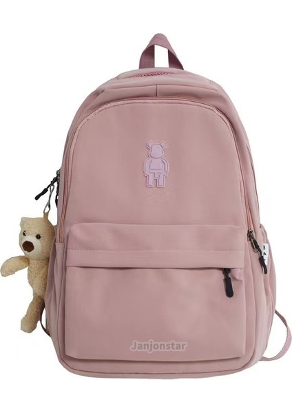 2072 Bahar Yeni Öğrenci Sırt Çantası Okul Çantası Basit Kore Tarzı Sırt Çantası Kadın Seyahat Eğlence Çantası (Yurt Dışından)