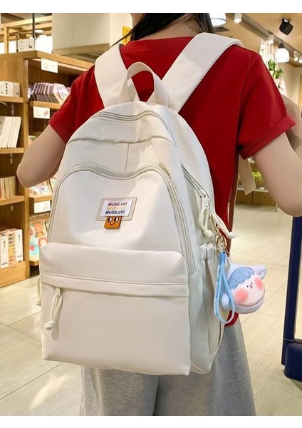 2162 Bahar Yeni Öğrenci Sırt Çantası Okul Çantası Basit Kore Tarzı Sırt Çantası Kadın Seyahat Eğlence Çantası (Yurt Dışından) fiyatları