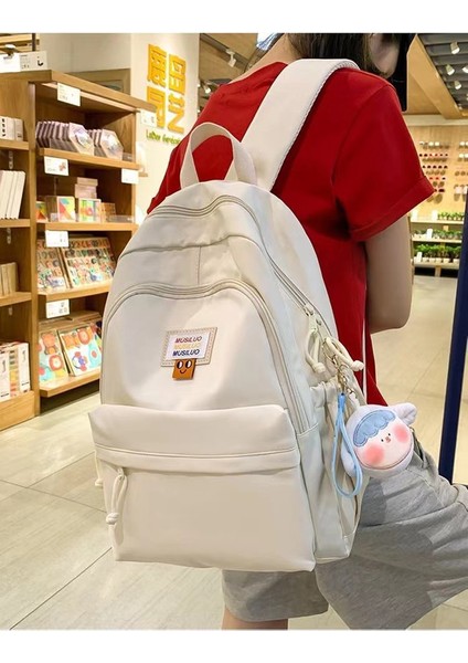 2162 Bahar Yeni Öğrenci Sırt Çantası Okul Çantası Basit Kore Tarzı Sırt Çantası Kadın Seyahat Eğlence Çantası (Yurt Dışından) modelleri