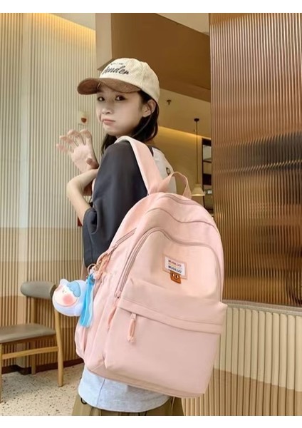 2162 Bahar Yeni Öğrenci Sırt Çantası Okul Çantası Basit Kore Tarzı Sırt Çantası Kadın Seyahat Eğlence Çantası (Yurt Dışından) indirimleri