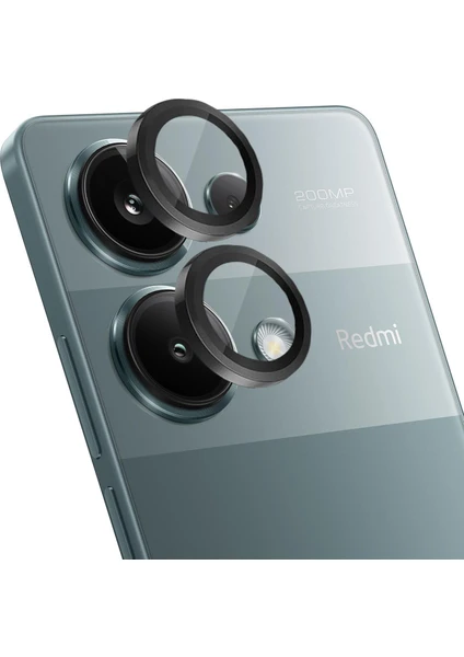 Xiaomi Redmi Note 13 Pro 4g Tekli Kamera Lens Koruma Camı Siyah