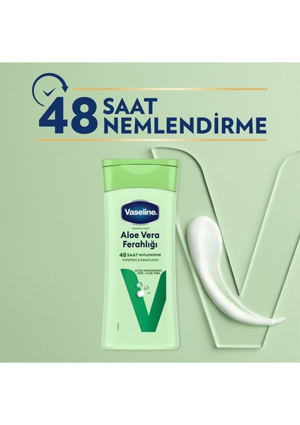 Vücut Losyonu Aloe Vera Ferahlığı Kuru Ciltler Için 200  Ml X2