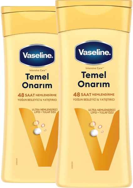 Vücut Losyonu Temel Onarım Kuru Ciltler İçin 200 ml x2