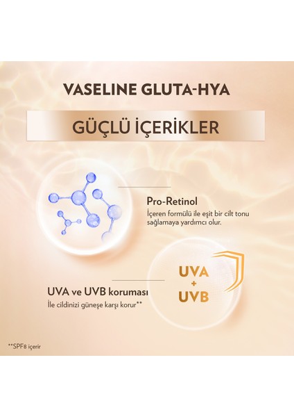 Gluta Hya Serum Etkili UV Losyon Leke Karşıtı ve Aydınlarıcı 200 ml x2