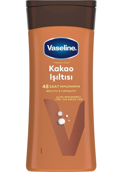 Vücut Losyonu Kakao Işıltısı Parlaklığını Kaybetmiş ve Kuru Ciltler İçin 200 ml